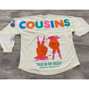 Spirit Jersey Cousins Virginia Beach Puff Print Shirt Jersey Size Small